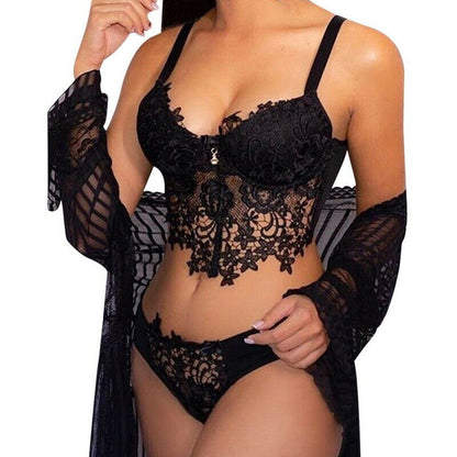 Women Lace Lingerie Nightwear Underwear Babydoll Sleepwear