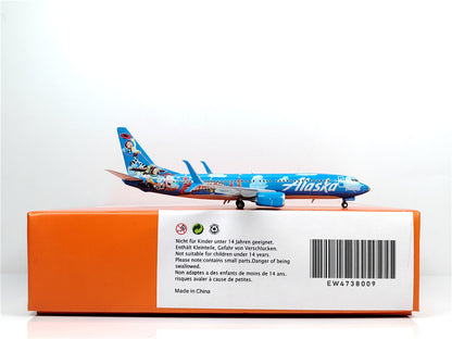 1:400 JC Wings ALASKA BOEING B737-800 Passenger Airplane Diecast Aircraft Model