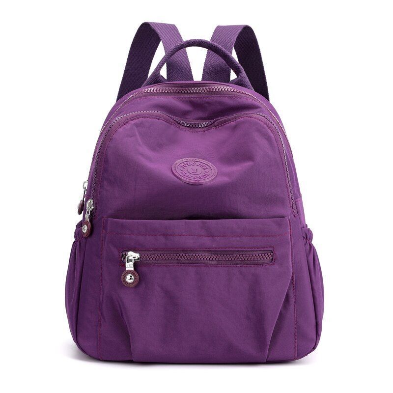 Women Waterproof Nylon Backpack Shoulder Bag Multi-functional Travel School Bags