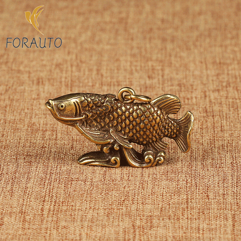 Brass Solid Keel Key Ring Statue Statue Home Decoration Statue Collection -