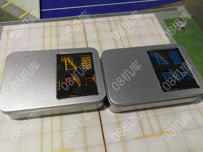 1/200 Airport Metal Passenger Aircraft Maintenance Rack 10Pcs/set Red Yellow