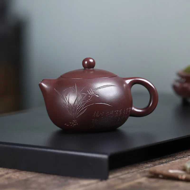 170ml Chinese Yixing Zisha Tea Set Teaware Handmade Xishi Purple Clay Tea Pot