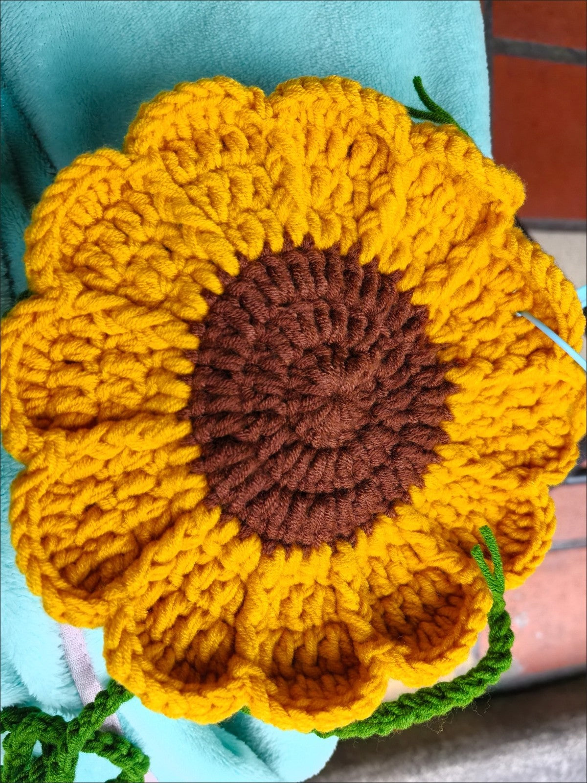 Handmade Crochet Sunflower Crossbody Bag - Gift Ready