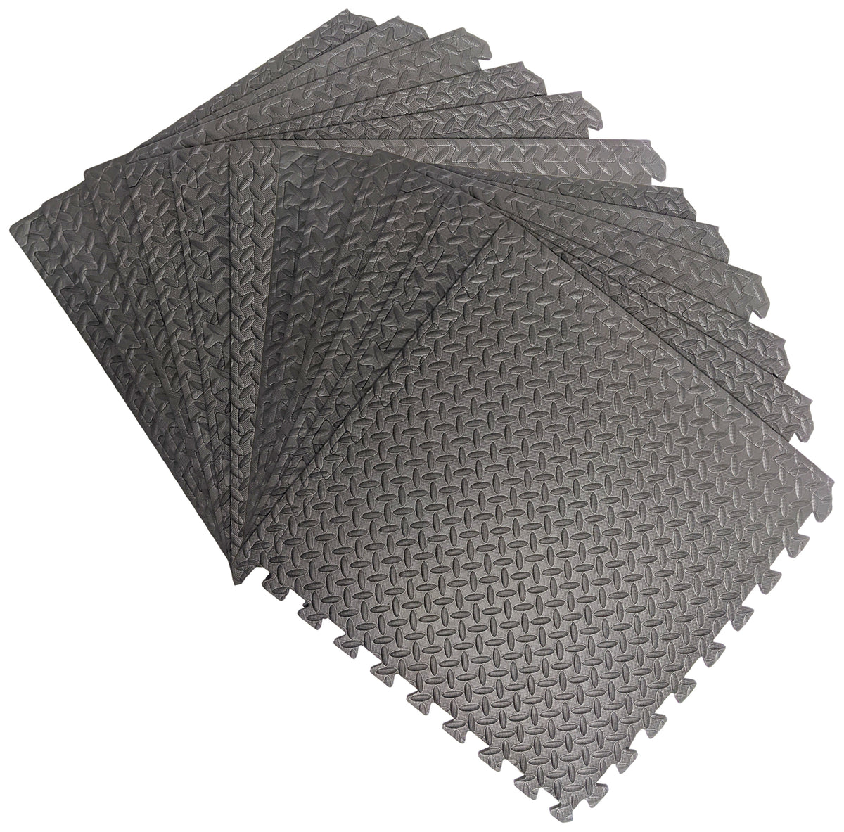 48 Sq Ft/12 Interlocking Foam Tiles ½" Thick Exercise Mat - Soft & Comfortable