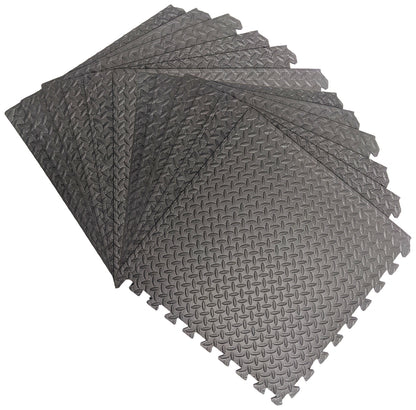 48 Sq Ft/12 Interlocking Foam Tiles ½" Thick Exercise Mat - Soft & Comfortable