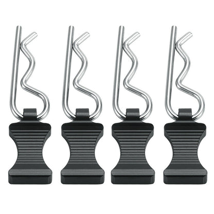 4Pcs Alloy&Steel R-type Body Clips With Mount For Axial SCX6 AXI05000 1/6 RC Car