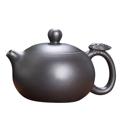 Ball Shaped Infuser Hole Tea Pot Marked Yixing Zisha Purple Clay Xishi Pot 160ml