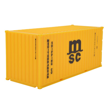 1:35 MSC 20GP Shipping Container Model Plastic Office Home Decorate Toy