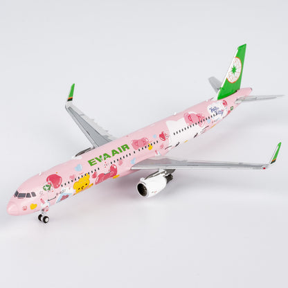 1:400 NGmodels EVA Air Airbus A321 Passenger Airplane Diecast Plane Model