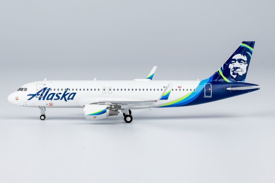 1:400 NG Model Alaska AIRBUS A320 Passenger Aircraft Diecast Airplane Model