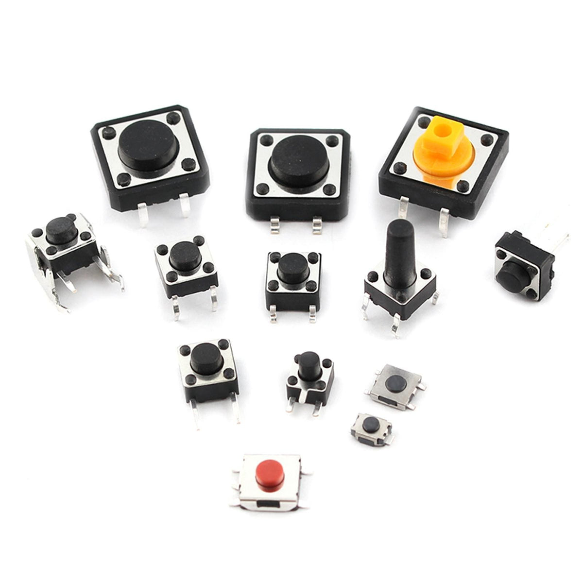 250pcs 25-Type Micro Switch Push Tact Button ON/OFF Touch Button Switch ccdd