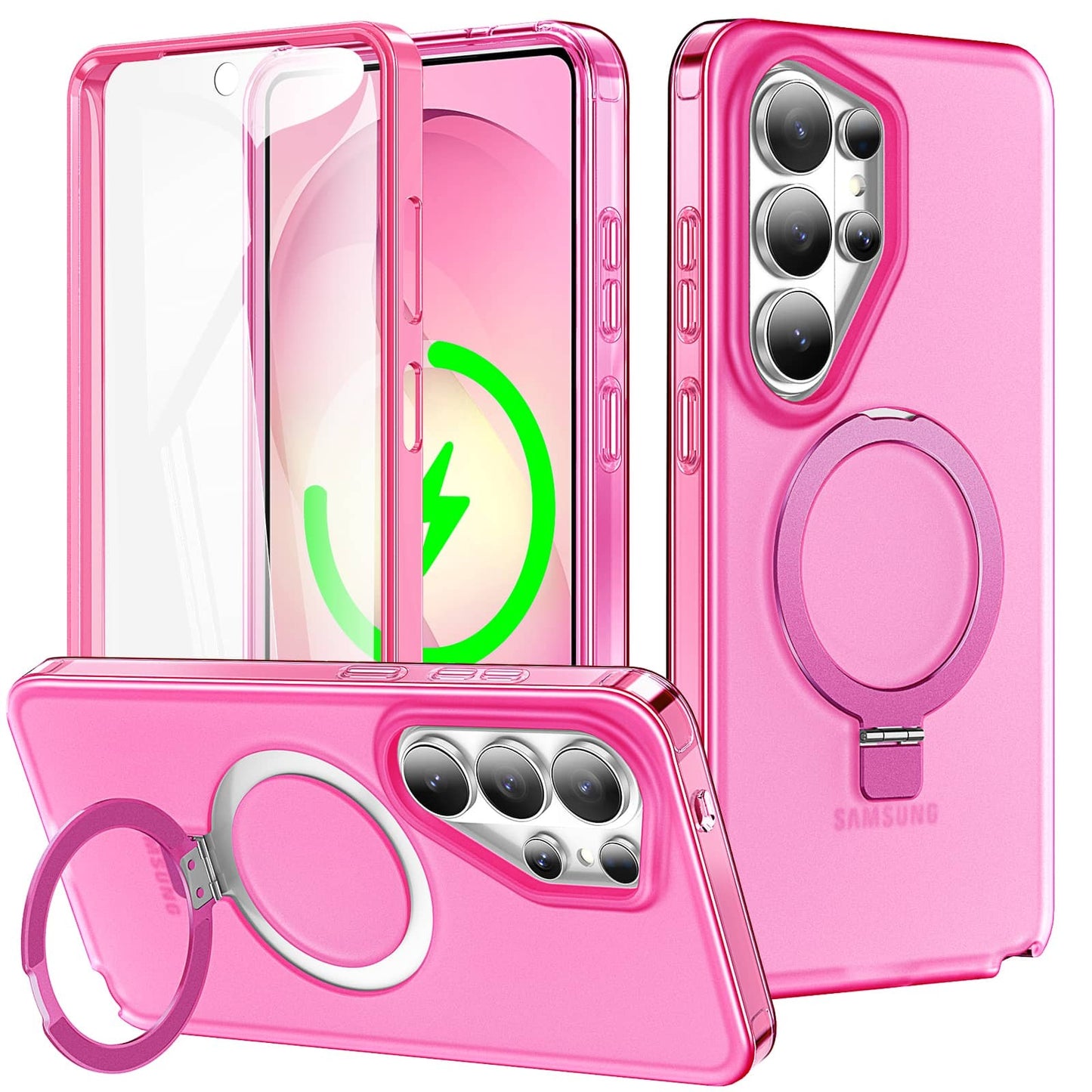 For Samsung Galaxy S26/S26 Ultra/S26 Plus Full Body Case with Magnetic Stand