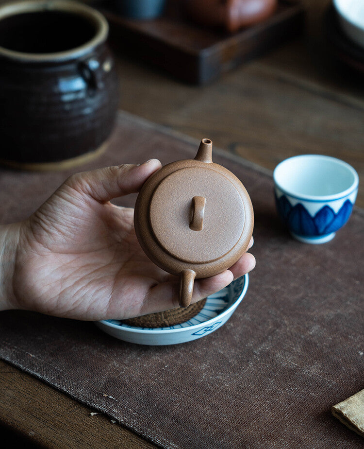 Original Ore Yixing Zisha Duan Clay Marked Tea Pot 10 Infuser Holes Handmade Pot