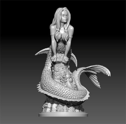 1/24 resin figures model Fantasy Mermaid Unassembled Unpainted