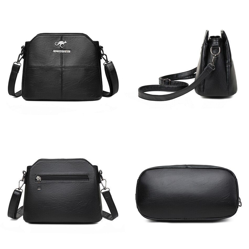 Fashion Leather Handbag Purse Small Crossbody Shoulder Messenger Bag Polyester