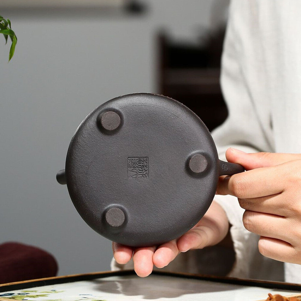 250ml Yixing Zisha Handmade Tea Pot Shipiao Pot Peacock Master Teapot For Pu'er