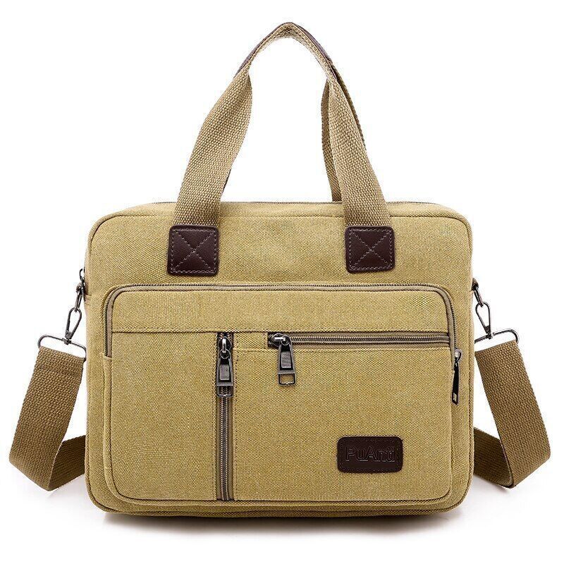 Canvas Men's Handbag Shoulder Bag Travel Crossbody Bag Travel Bag Tote