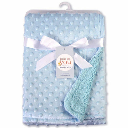 Baby Blanket Swaddling Thermal Soft Fleece Winter Solid Bedding Set Cotton Quilt