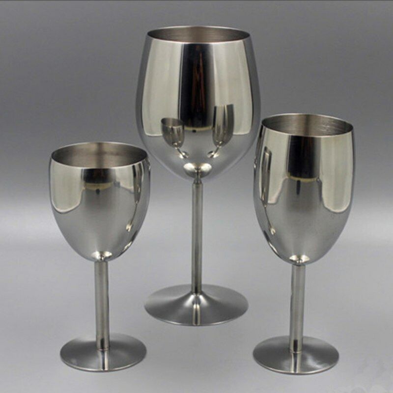 2Pcs Stainless Steel Wine Glass Bar Wine Glass Charms Alcohol Cocktail Drinkware
