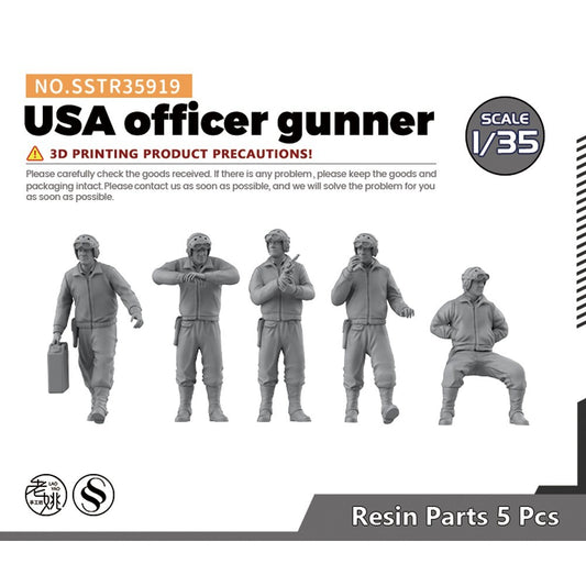 SSMODEL SSTR35919 1/35 Character Model USA officer gunner