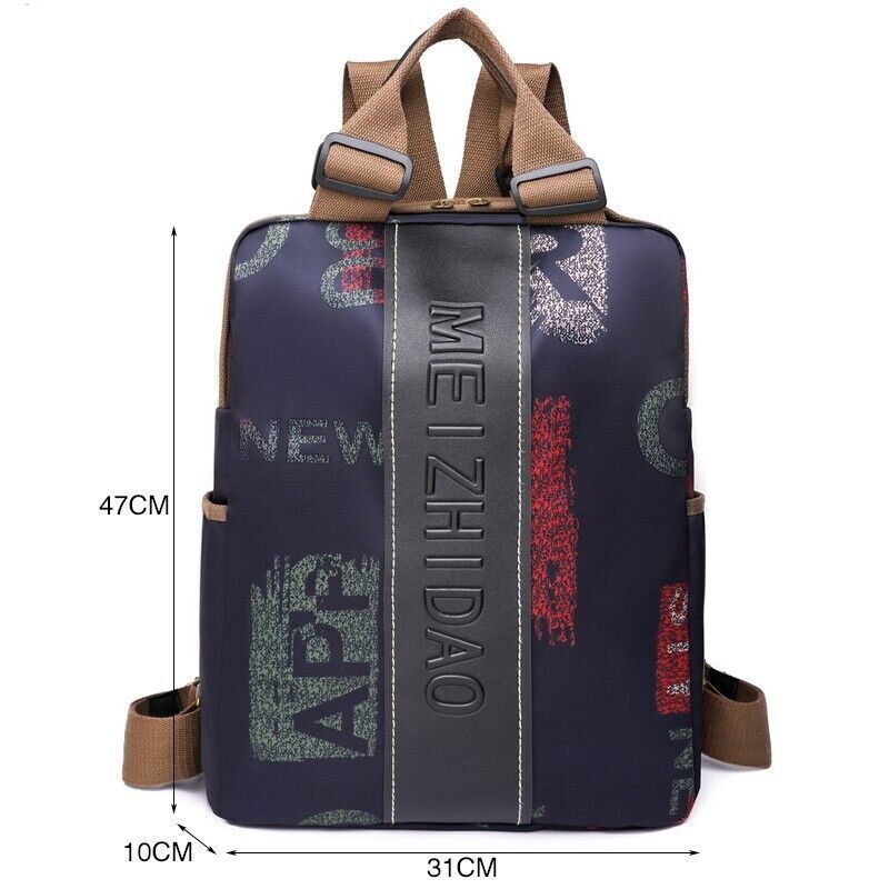 Fashion Designer Women's Backpack Female Canvas Large Travel School Shoulder Bag