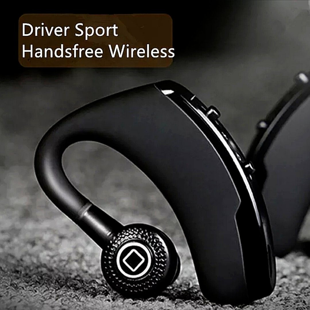 Bluetooth 5.0 Earpiece Wireless Headset Noise Cancelling Earbuds Driving Trucker