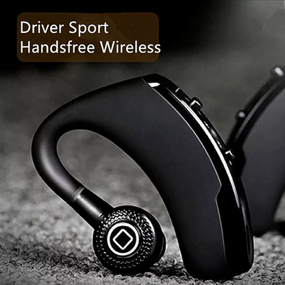 Bluetooth 5.0 Earpiece Wireless Headset Noise Cancelling Earbuds Driving Trucker