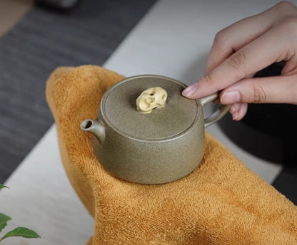 130cc Chinese Yixing Handmade Zisha Teapot Duan Ni Yingshi Hu Gongfu Tea Pot