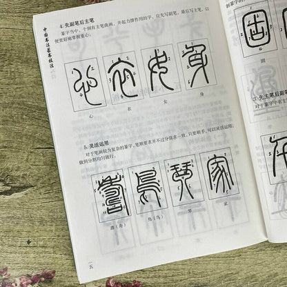Copybook Chinese Calligraphy Seal Script Technique Getting Started Tutorial Chin