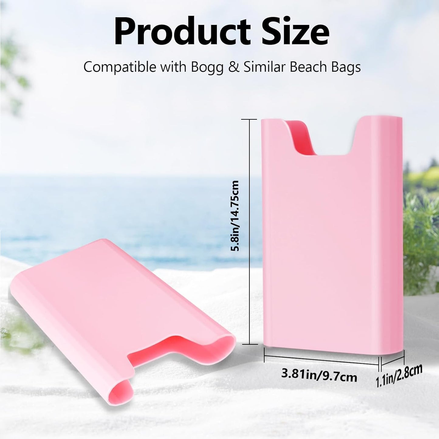 Silicone Phone Holder for Bogg Bags, Attachment for Beach Bags, Phone Holder for