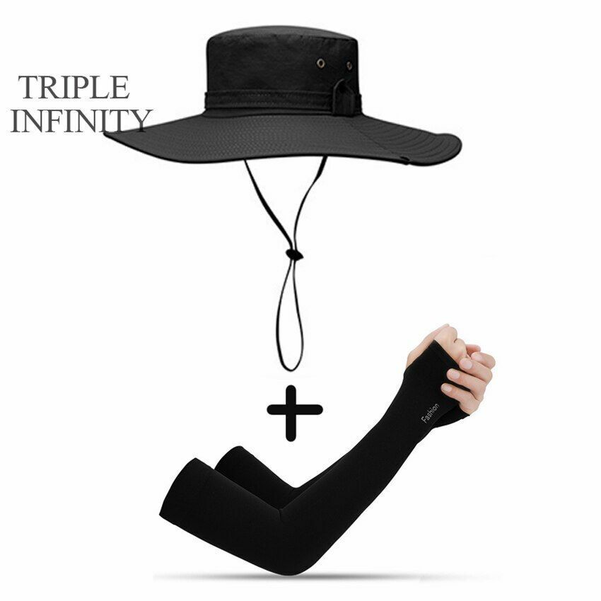 Bucket Hat Cowboy Summer Fishing Hiking Beach Waterproof Sun-proof Anti-UV Cap