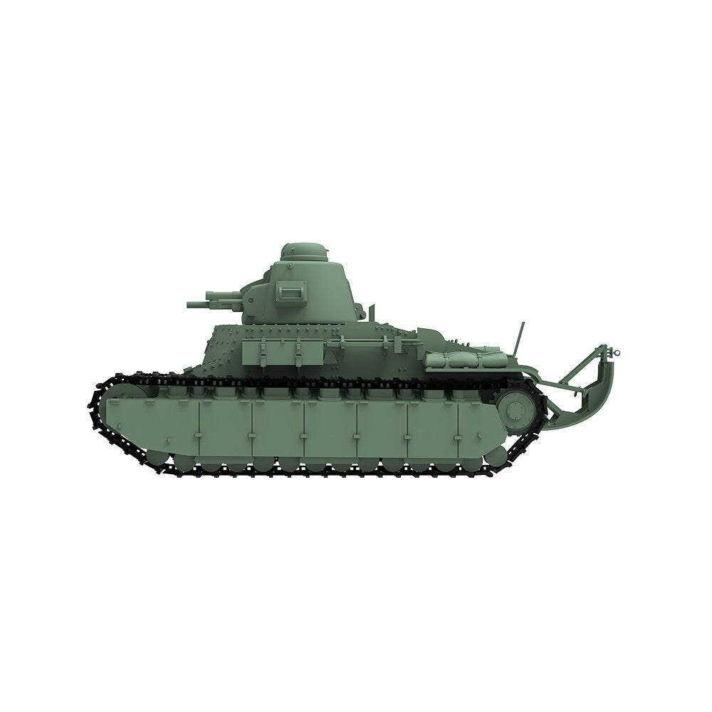 SSMODEL 1/35 Military Model Kit France D1 Light Tank ST2 Turret &47mm SA34 Gun