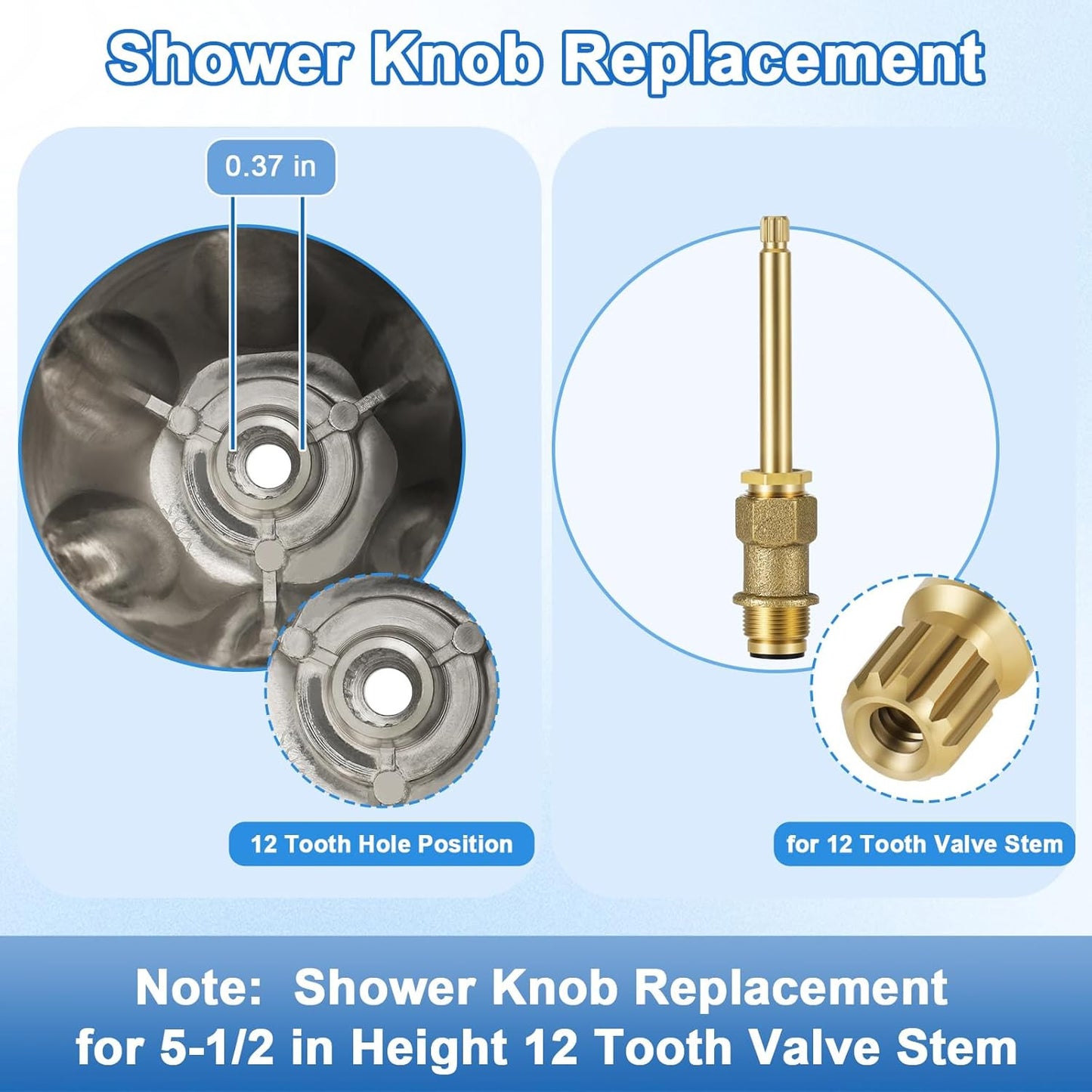 Matte Black Shower Trim Kit, 3 Piece Shower Knob and Tub Spout for Price/Pfister