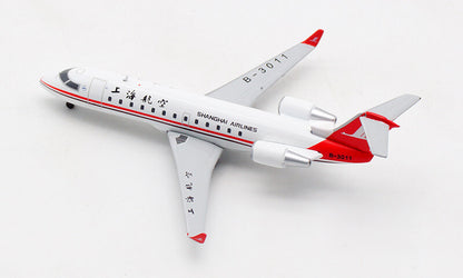 1:400 JC Wings SHANGHAI AIRLINES BOMBARDIER CRJ-200ER Airplane Diecast Model