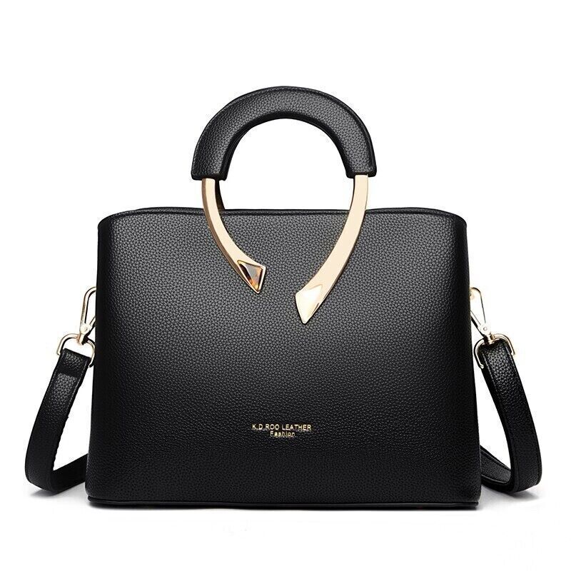 High Quality Leather Luxury Vintage Messenger Women Crossbody Shoulder Handbags