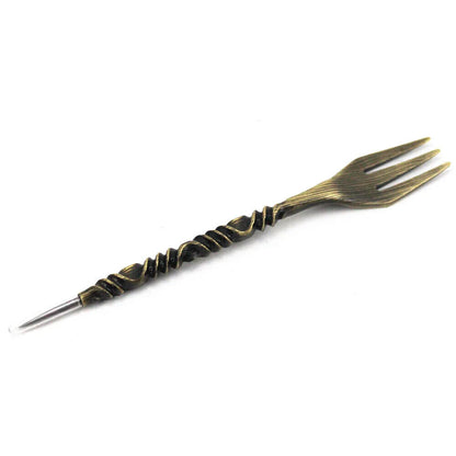 Hookah Fork With Pecker Retro Aluminum Foil Hole Puncher 2-In-1 Shisha Accessory