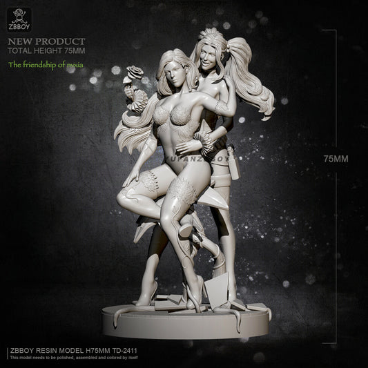 1:24 resin figures model kit Fantasy character nvxia 2 sexy girl Unassembled