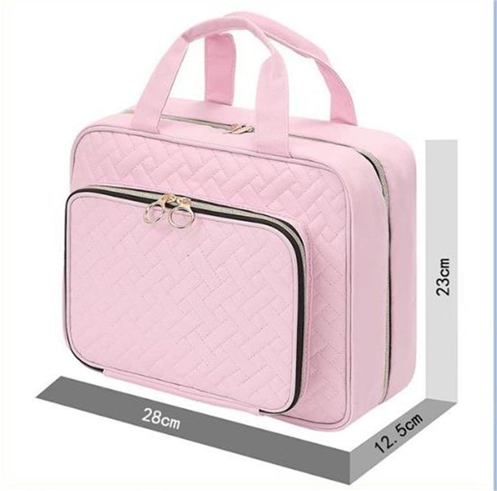 Cosmetics Storage Bag Travel Waterproof Folded Large Hanging Makeup Bags Nylon