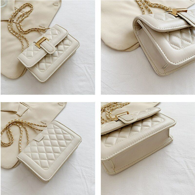 Fashion Leather Women Shoulder Bag Satchels Solid Color Crossbody Hasp Handbag