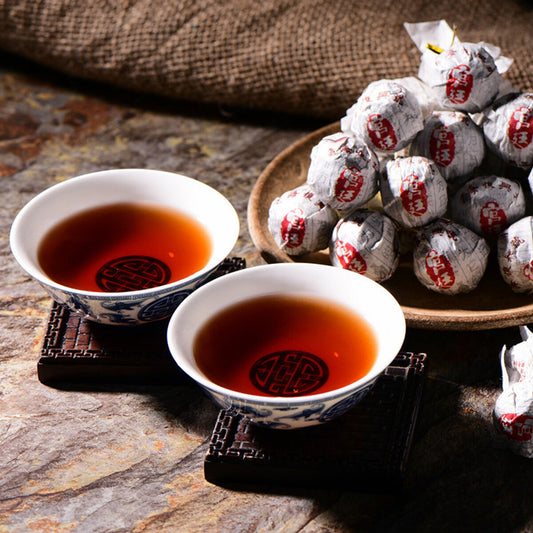 Ripe Pu Erh Tuo Tea Mini Dragon Ball Yunnan Black Tea Premium Aged Pu erh