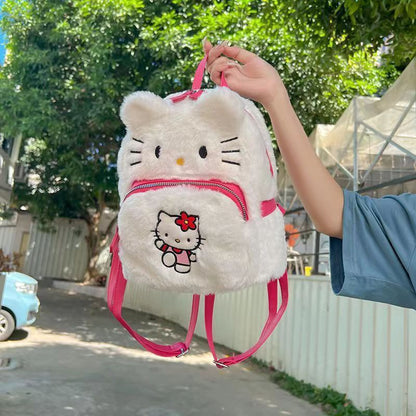 Plush Toy Bag Cartoon Doll Kuromi Hellokitty Doll Backpack