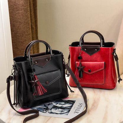 Women PU Leather HandbagBackpack Crossbody Shoulder Travel Bags Rucksack Satchel