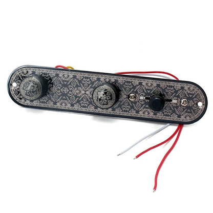 Zinc Tele Prewired Wired Control Plate 3-Way Switches Knob For Telecaster Guitar
