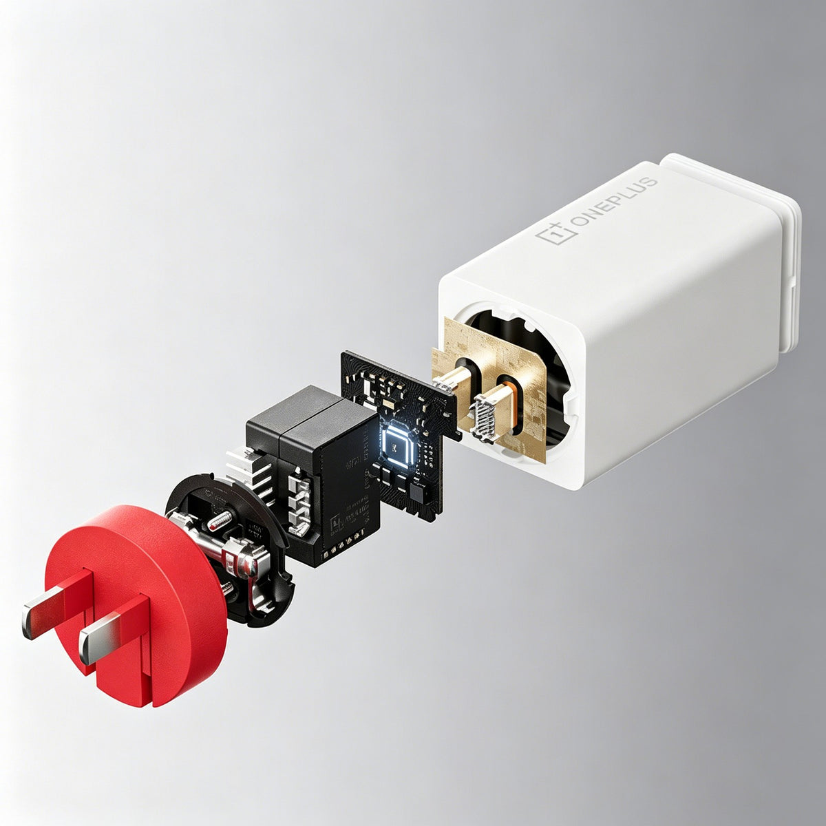 Original OnePlus SUPERVOOC 120W Dual Ports GaN Power Adapter Kit – 100W PD