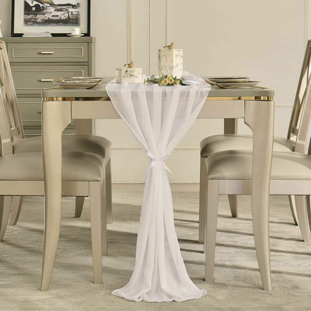 Wedding Table Runner 70x500cm Polyester Flowing Romantic Dusty Rose Party Decors