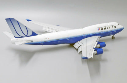 1:200 JC Wings United Airlines BOEING B747-400 Flap Down Airplane Diecast Model