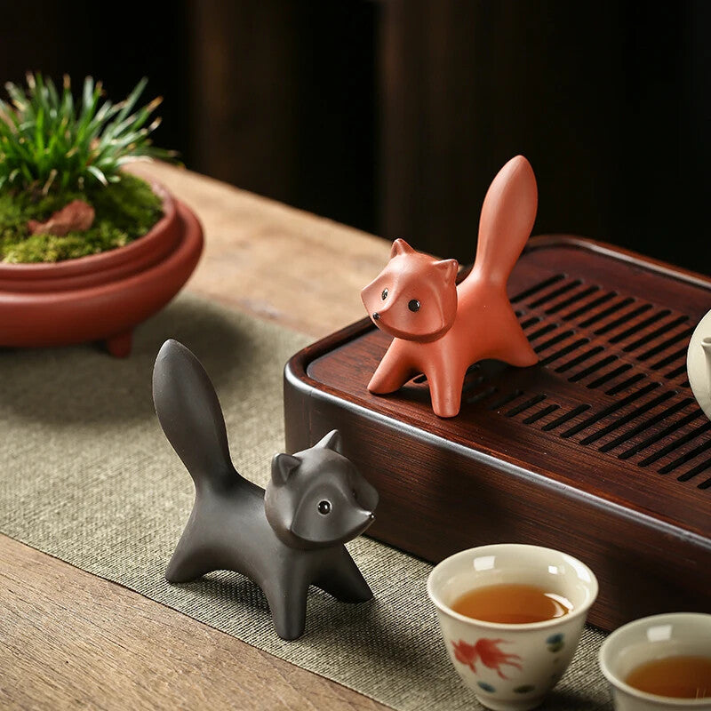 Little Fox Handmade Tea Pet Purple Sand Can Raise Tea To Play Tea Set Ornaments