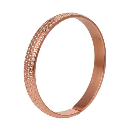 Pure Red Copper Handmade Engraved Bangle for Women