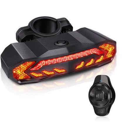 Bike Cargo Rack Tail Light with Turn Signals and Brake Light Wireless Bike