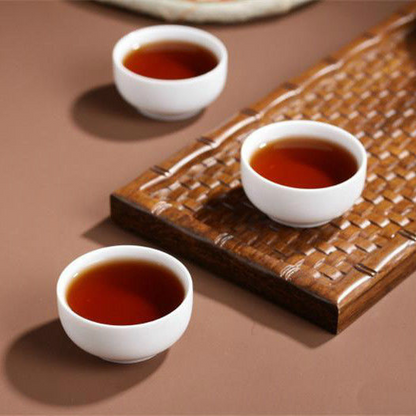 Old Ban Zhang Tea Ripe Puerh Tea Cake Cooked Old Puerh Tree Black Tea Health357g